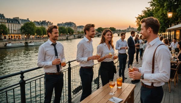 Afterwork d'entreprise original au bord de la seine