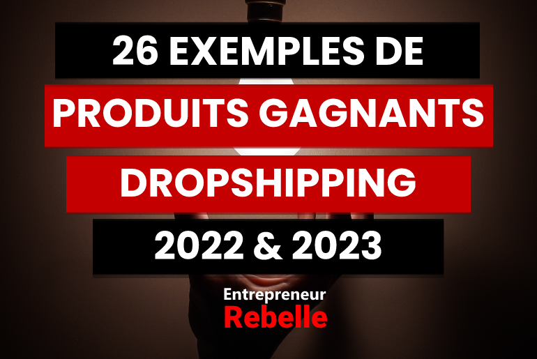 26 Exemples de produit gagnant Dropshipping 2022 & 2023